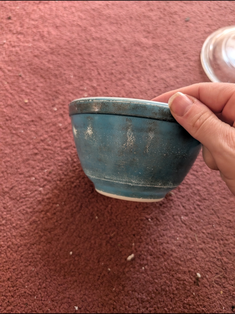 Pyrex Blue Ceramic Mixing Bowl No 401